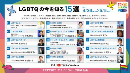 LGBTQの今を知る15選